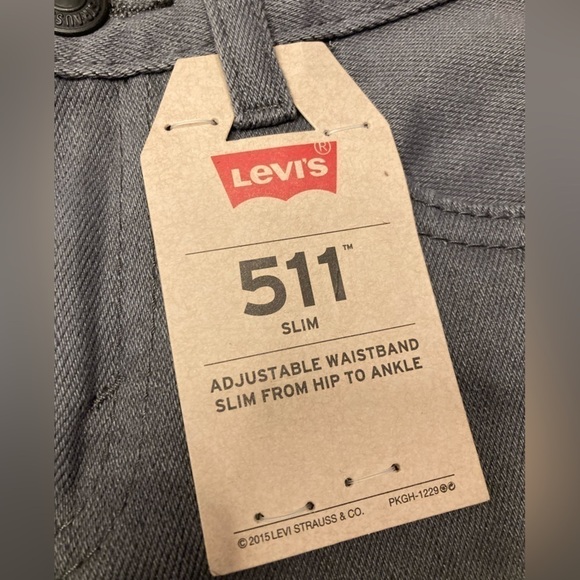 NWT Boys Levi’s 511 Slim Grey Jeans Size 3-4 Years - Picture 7 of 10